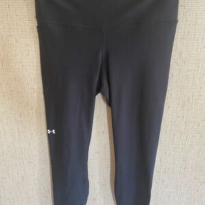 Under Armour Women's HeatGear Armour High Waisted Ankle No-Slip Leggings Size L